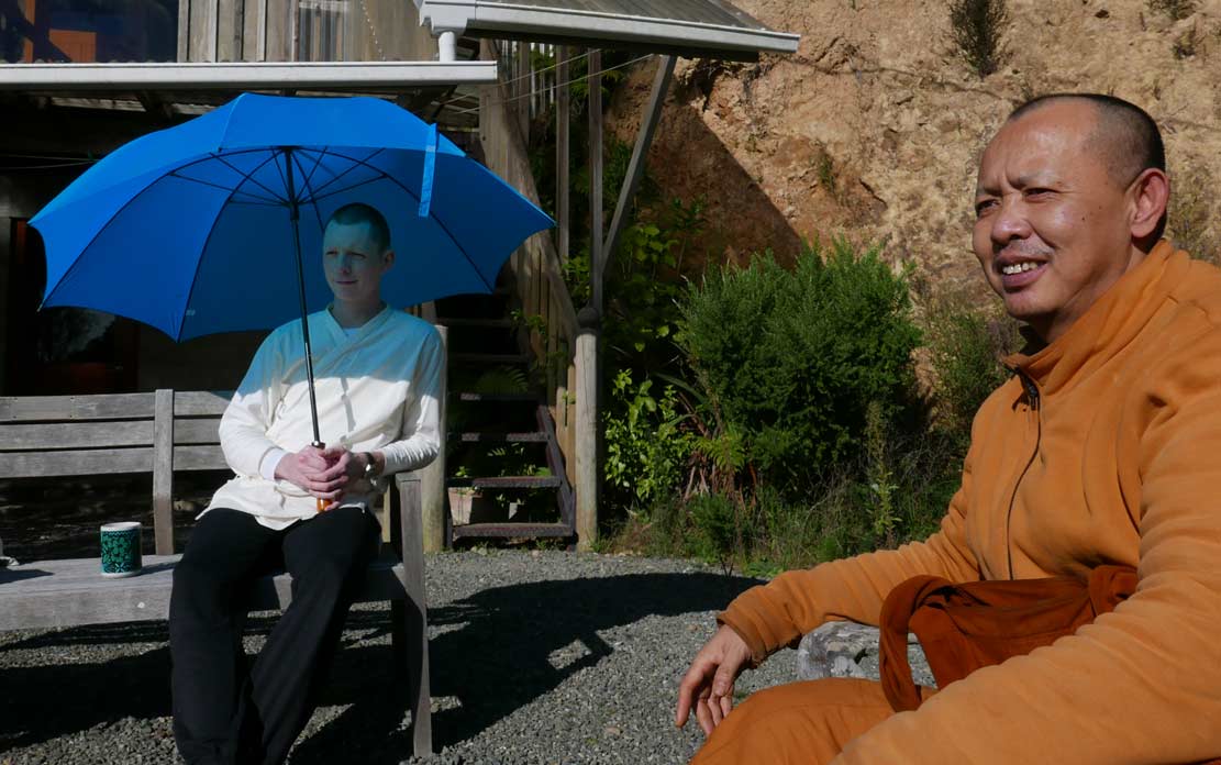 Anagarika Ryan and Ajahn Joe 